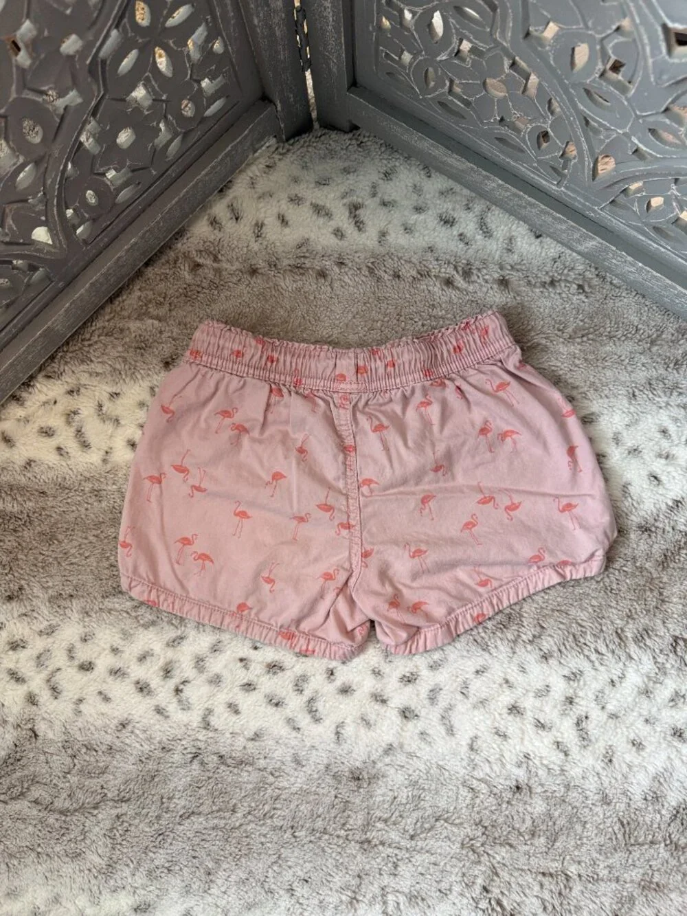 GAP Kids pink flamingo shorts girls small beach summer vacation California
